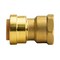 Quickfitting 1/2in Push-to-Connect x 1/2in FNPT Brass Water Heaterinstallation Kit Fitting LF718KR - alternate 2